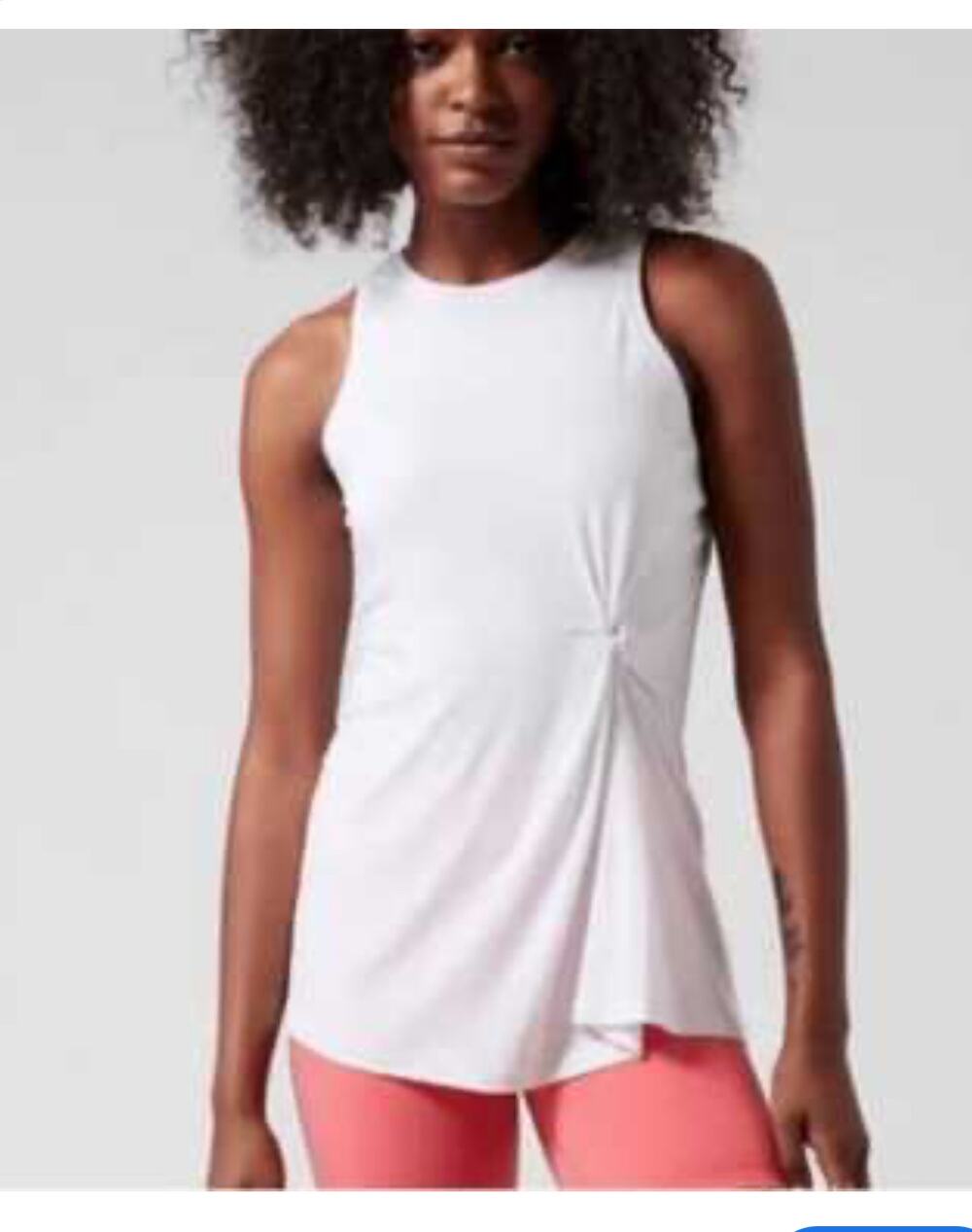 Athleta Radiate Twist Tank Top White S